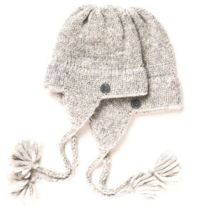 Babyhaube Beanie mini silber