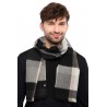 Alpaka Webschal AMIGO schwarz-ecru