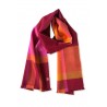 Alpaka Webschal BABY CUADRO DOS rot-orange